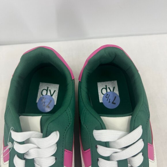 New Dolce Vita Sybela Green Pink Retro Sneakers Women's 7.5 M - Picture 7 of 10